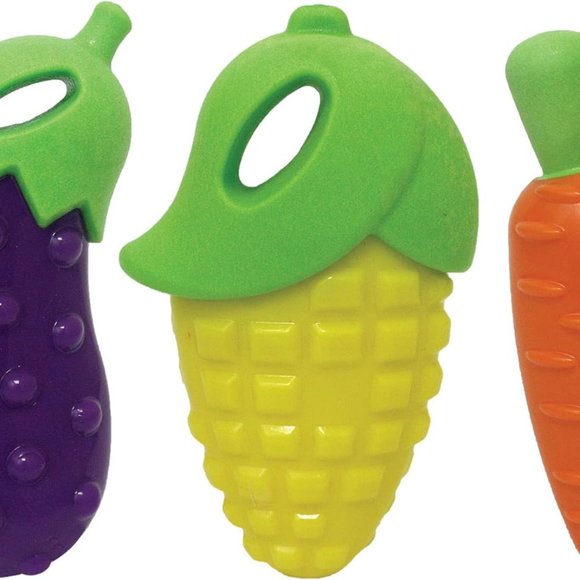 Multipet~ Harvesters 5" Rubber Dog Toy Harvest Corn Veggie W/Squeaker - Picture 1 of 1